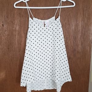 Polka dot high/low tank